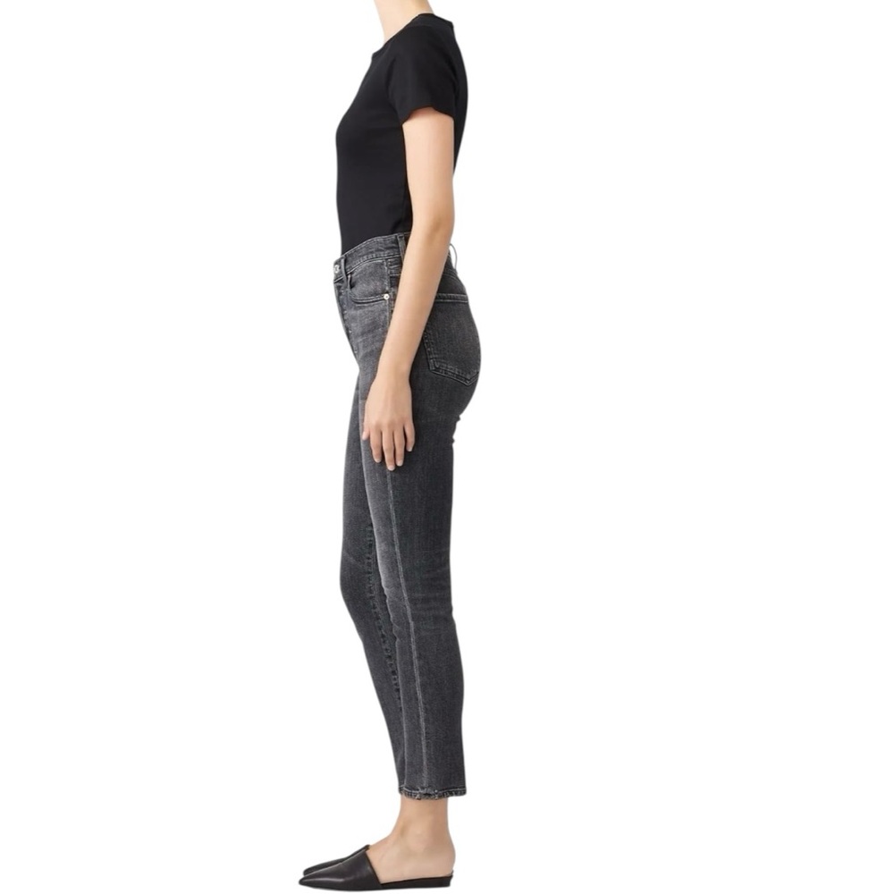 Citizens of Humanity Olivia High Rise crop Jeans in grey 31 excellent condition - Picture 2 of 16